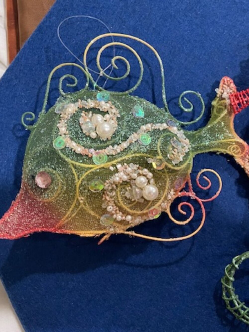 Colorful Fish & Seahorse Ornaments